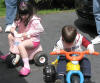 Riding bikes
